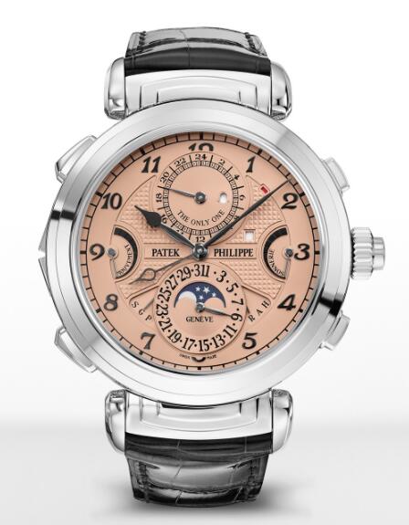 fake patek philippe 6300A-010 Grandmaster Chime 6300 Stainless Steel Salmon 175th anniversary watches